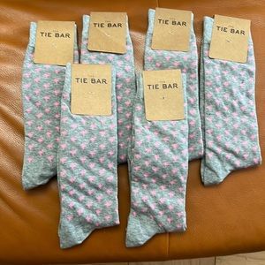 NWT The TIE BAR Lot of 6 Pairs Men's Dress Socks mens socks size 10-13